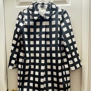 Kate Spade plaid coat; Size XS；almost new.